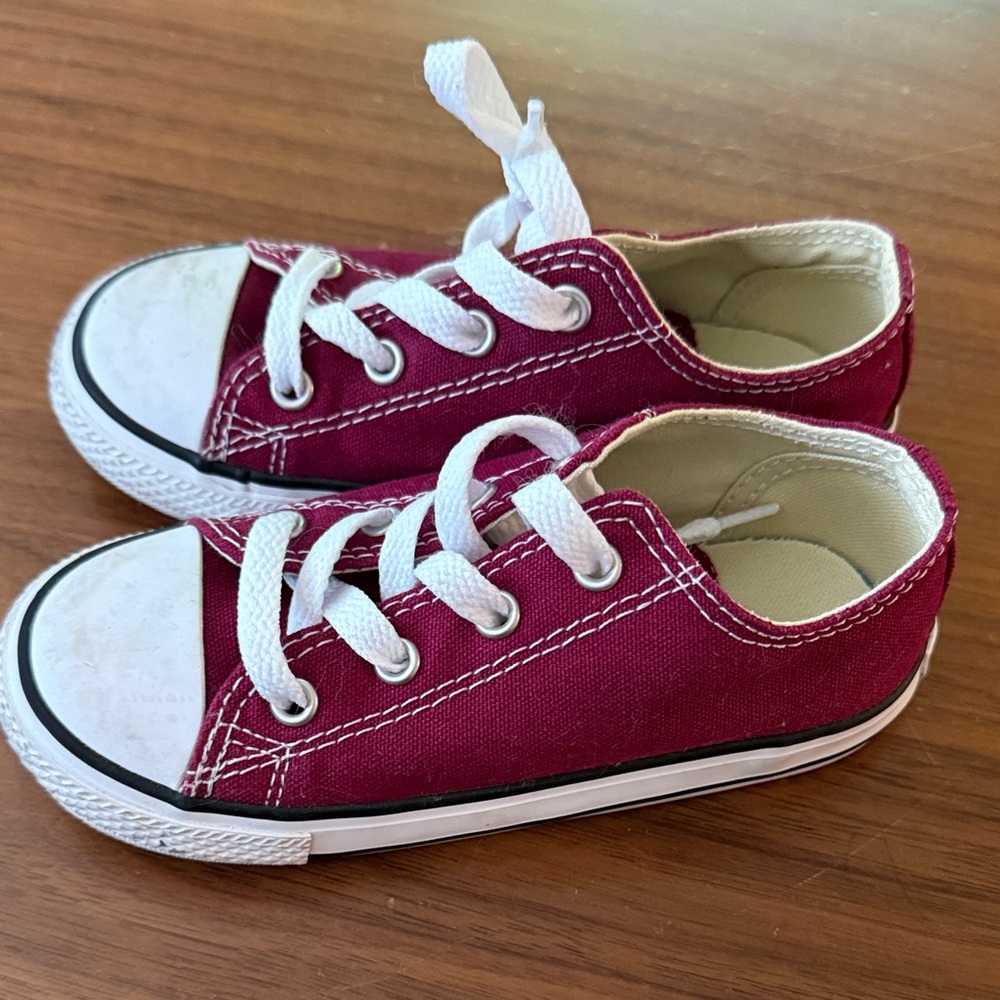 Kids Red Converse Sneakers